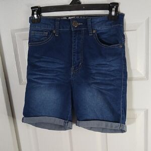 VIP Blue Jean Shorts with Rolled Hems